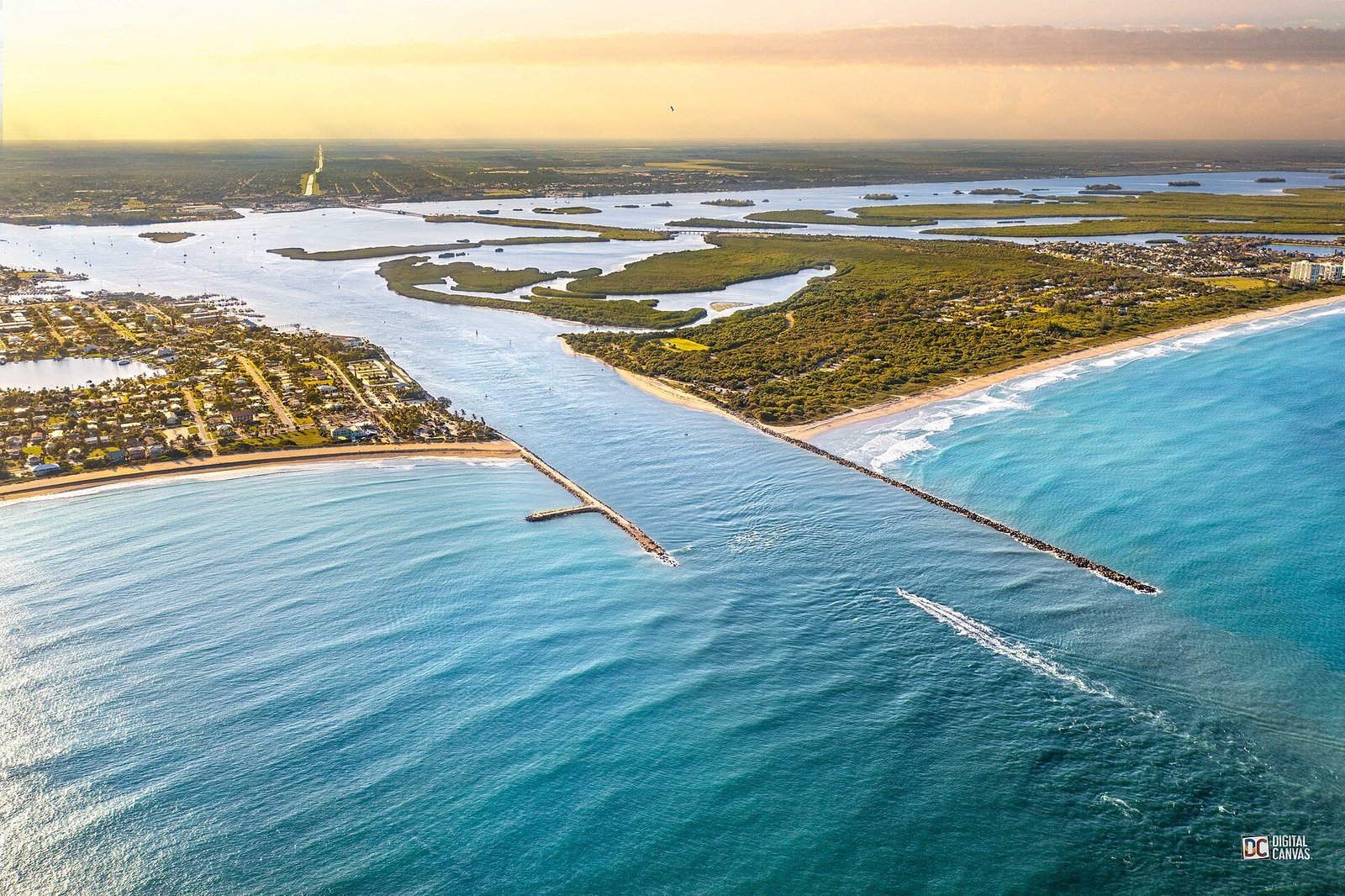 Fort Pierce Inlet on the Indian River Lagoon