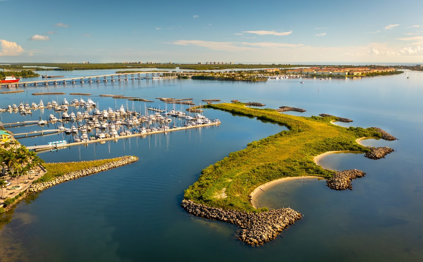 Aerial of the Fort Pierce City Marina